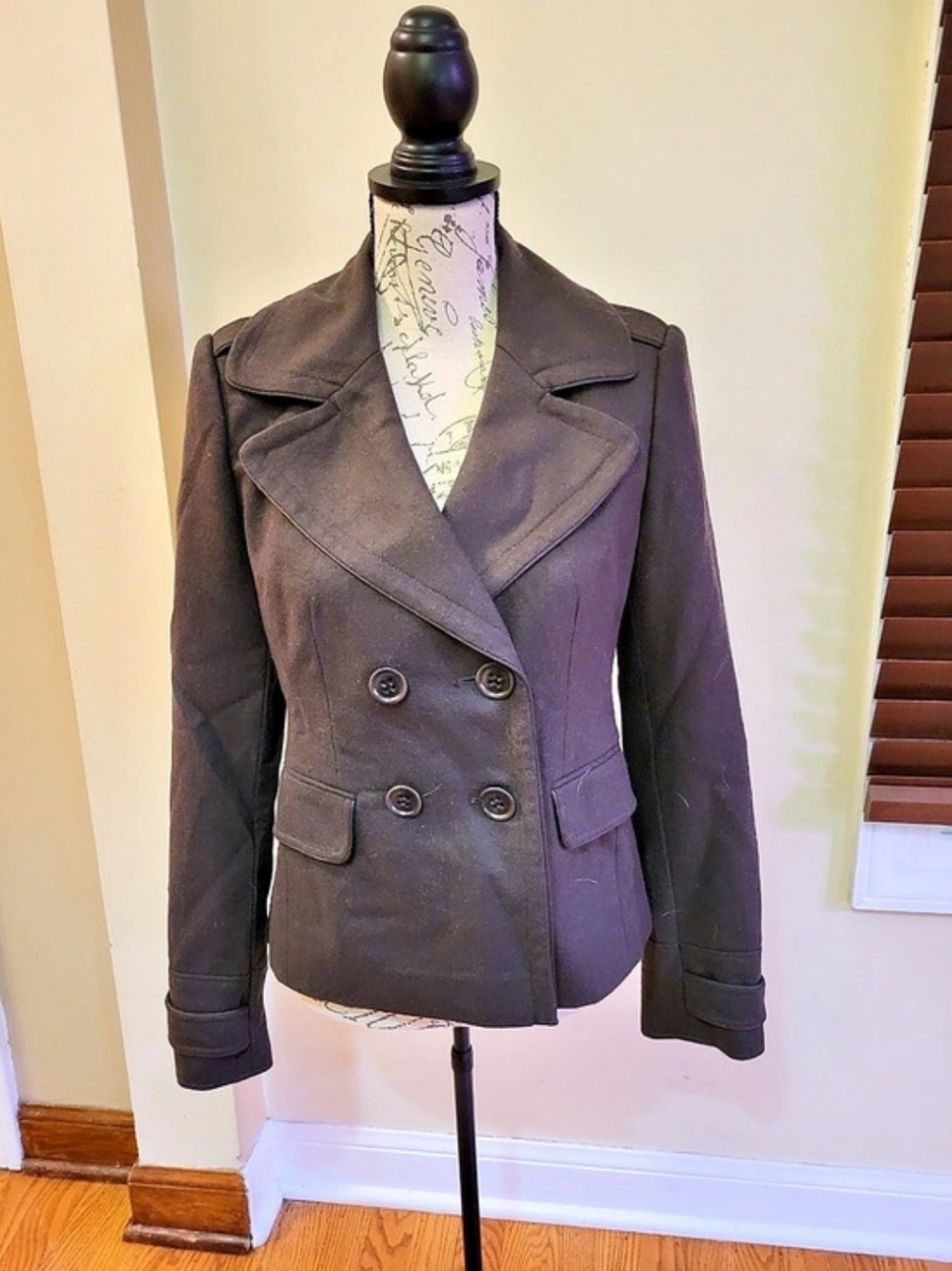 Halogen Wool Blend Double-Breasted Jacket Size Medium NWT
